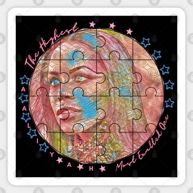 COMING SOON! You can customize the design by having elements ADDED or REMOVED OFF THE IMAGE TO SEE IT CLEARER (By Special Request). The Highest Most Exalted One (Puzzle Pieces) Sticker by Blue Ocean Vibes